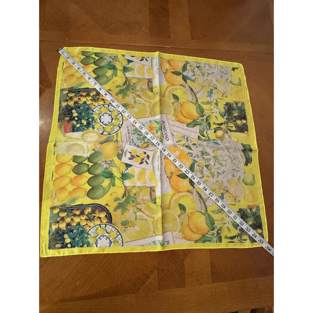 Lemon Print Scarf 220 - Picture 4 of 4